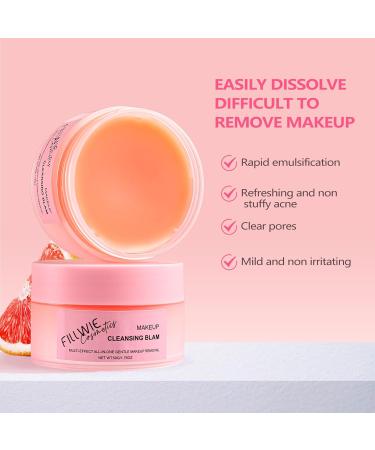 Gentle Nourishing Makeup Remover - Grapefruit Melting Balm Non-Greasy Facial Cleanser (50g) - Deep Clean & Hydrate - Buy Online on GoSupps.com