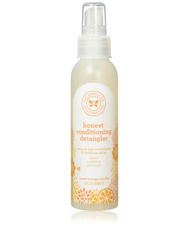 The Honest Company - Conditioning Detangler Leave-in Conditioner and Fortifying Spray - Sweet Orange Vanilla 4 fl oz 4 Fl Oz (Pack of 2)
