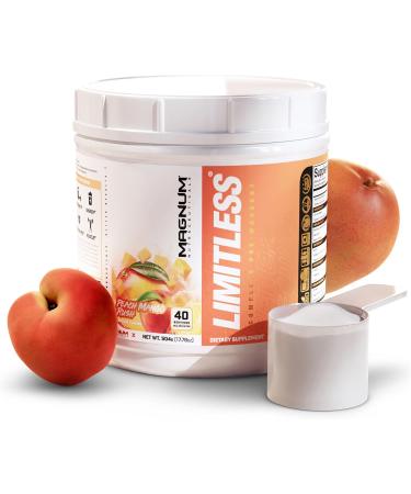 LIMITLESS Magnum 504g - Muscle Workout Powder, Sport Pre Workout for Men and Women, May Assist & Support Increase Energy, Focus, and Endurance - Peach Mango Rush - Buy Online on GoSupps.com