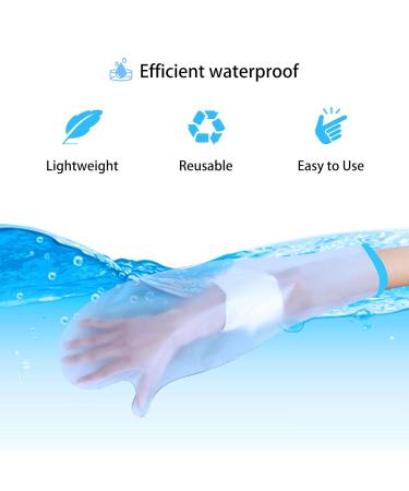 Waterproof Cast Cover Arm Protector for Shower Durable Cast Protector Adult Half Arm Elbow Wounds Plaster Bandage and Dressing Protector Reusable Cast Cover for Showering Bathing Keep Arm Dry - Buy Online on GoSupps.com