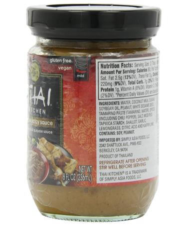 Thai Kitchen Gluten-Free Peanut Satay Sauce - 8oz Pack of 12 for Delicious Dishes - Buy Online on GoSupps.com
