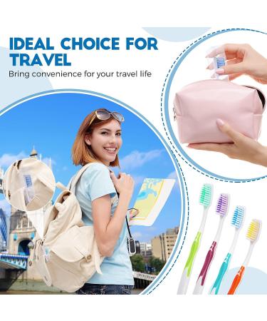 Disposable Individually Wrapped Toothbrush Bulk Pack - 24 Multi Color Toothbrushes for Hotels, Charity, Homeless, Adults & Kids - Buy Online on GoSupps.com