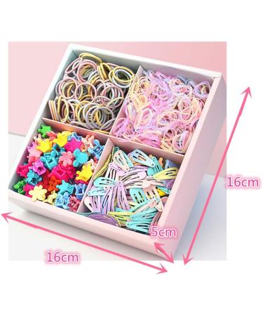 1140PCS Mini Baby Hair Ties & Clips Set | Cotton Toddler Hair Bands for Girls | Multicolor Elastic Ponytail Holders | Seamless Spring Minis for Little Babies - Buy Online on GoSupps.com
