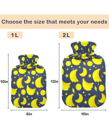 Buy Naanle Banana Moon Stars Hot Water Bottle | 1L Transparent Cover | Hand & Foot Warmer for Pain Relief & Cold Therapy - International Shipping - Buy Online on GoSupps.com