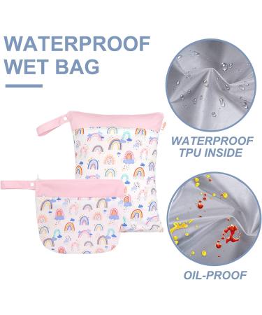 SEAUR Dry Wet Bag Set - Big Baby Diaper Bag for Kindergarten - Zippered Washable & Reusable - 2 Pieces (20x28cm & 30x40cm) - Ideal for Swimming & Gym - Buy Online on GoSupps.com