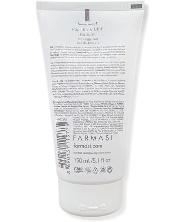 Farmasi Paprika & Chilli Balsam Massage Gel 150ml - Soothing & Regenerating Formula | International Shipping Available - Buy Online on GoSupps.com