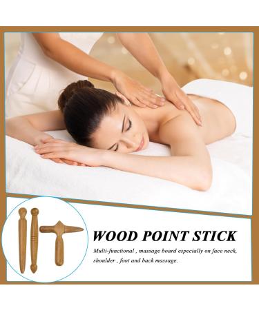 Thai Massage Tool Set - 3 Pieces Wooden Trigger Rollers for Foot & Muscle Relief | International Shipping - Buy Online on GoSupps.com