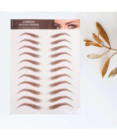  TOVINANNA 12 Sheets Waterproof Eyebrow Stickers Transferable Stickers for Makeup and Eyebrow Sculpting - Buy Online on GoSupps.com