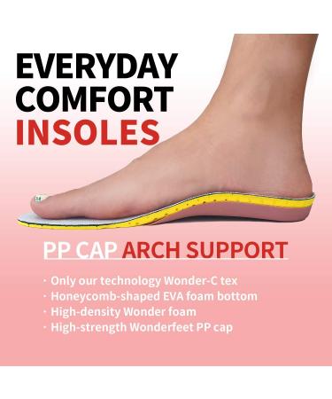 Wonderfeet Premium L - Men's Foot Pain Relief Insoles with Arch Support | Plantar Fasciitis & Flat Feet Support | Size 9.5-12 - Buy Online on GoSupps.com