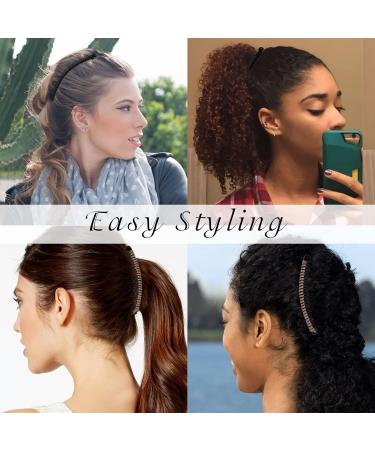 YBSJDQ 2 PCS Large Size Banana Hair Clips for Women 30 Teeth and 40 Stretch Hairpins Long Heavy Ponytail Holder Vintage Clincher Combs Girls Ladies(Black) Black +40 One - Buy Online on GoSupps.com