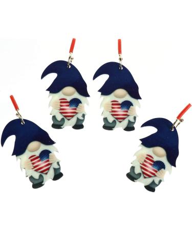 VALICLUD Glass Independence Day Gnome Ear Rings - 2 Pairs | Unique Ear Drops Jewelry Set - Buy Online on GoSupps.com