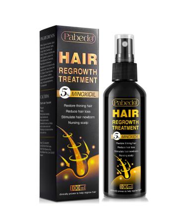 5% Minoxidil for Men and Women Hair Growth Serum - Castor Oil & Biotin Hair Growth Spray Hair Regrowth Treatment for Scalp Hair Loss Hair Thinning For Thicker Longer Fuller Healthier Hair 100Ml