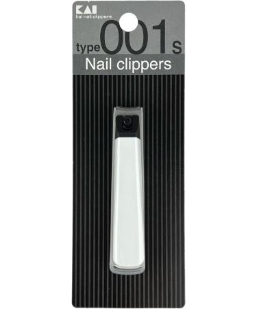 Buy Kai Nail Clippers Type 001S - White Stainless Steel Fingernail & Toenail Cutter with File & Catcher - Durable Japanese Quality for Adults & Seniors - Buy Online on GoSupps.com