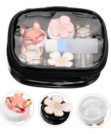 Solustrie Decorative Contact Lens Container Set - Stylish Organizer & Storage Box for Travel | Durable Plastic Lens Holder - Buy Online on GoSupps.com