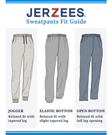 Jerzees Men's NuBlend Fleece Joggers - Black Large | Sweatpants for Men - Buy Online on GoSupps.com
