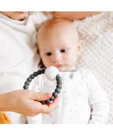 Ryan and Rose Cutie Teether Rattle - Charcoal - Buy Online on GoSupps.com