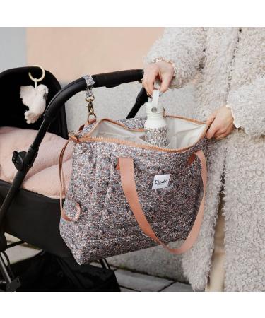 Elodie Details Soft Shell Changing Bag with Buckles and Mat - Blue Garden - Buy Online on GoSupps.com