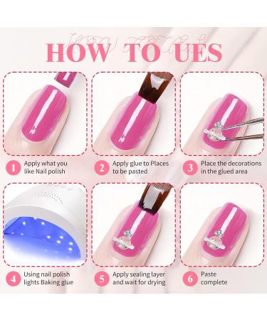 50 PCS Planet Nail Charms and Gems& 3D Shiny Diamond Saturn Shape Nail Art Rhinestones Cross Nail Charms (Pink Purple Black Galaxy) for Women Nail Decorations - Buy Online on GoSupps.com