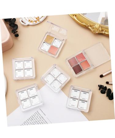 Outanaya 6 Pcs Transparent Square Eye Shadow Box DIY Eye Shadow Palette Empty Makeup Palette Plastic - Buy Online on GoSupps.com