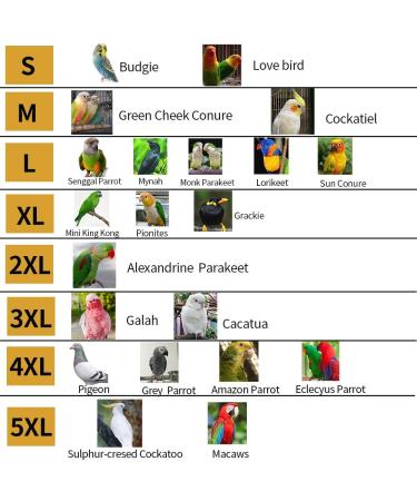HEZHUO Bird Clothes Parrot diapers bird flight suits reusable waterproof diapers pet bird supplies POLI (M) - Buy Online on GoSupps.com