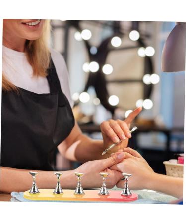 DRESSOOS 1 Set Nail Practice Holder Decorative Nail Stands Nail Holders for Nail Art Magnetic Nail Stands Convenient Nail Holders Beauty Nail Racks Decorative Nail Racks Beauty Nail Holders 12.8x3.7cm As Shown - Buy Online on GoSupps.com