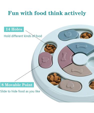 Dog Food Puzzle Feeder Toy for IQ Training & Enrichment - Blue - Buy Online on GoSupps.com