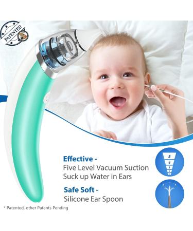 Electric Ear Wax Remover Kit | Strong Suction Ear Dryer for Swimmers & Hearing Aid Users | 5 Levels | Kids & Adults - Buy Online on GoSupps.com