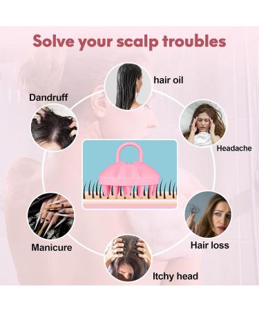 Alyvisun Scalp Massage Brush | Silicone Shampoo Brush for Head Massage & Scalp Peeling | Wet & Dry Hair Use - Buy Online on GoSupps.com