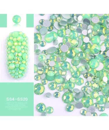 DAODER 4-Pack Sparkly Opal Rhinestones for Nails - 3D Nail Art Kit with Crystal Diamond Charms - Nail Decoration Gems in Pink, White, Blue, Green - DIY Nail Jewels & Crafts - Buy Online on GoSupps.com