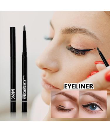 Colored Eyeliner Pencil - Portable Eyeliner Pencils Eye Shadow Pencils Anti-Sweat Under Eye Eyeliner Pencil Automatic Rotation Eyeliner Eye Makeup for Gifts Kagrote Black - Buy Online on GoSupps.com