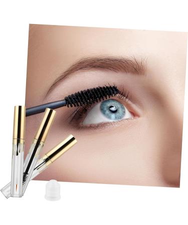 CANIGHT 3pcs Makeup Bottle Empty Mascara Tubes Lip Gloss Bottles Clear Cosmetic Tube Lip Tube Golden Plastic - Buy Online on GoSupps.com