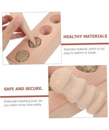 Mobestech Wooden Moxa Cone Holder - Durable Moxibustion Tool for Effective Household Use - Buy Online on GoSupps.com