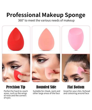 Beauty Blender Sponge Set-7pcs, Multi-colored Makeup Sponges for Foundation - Buy Online on GoSupps.com