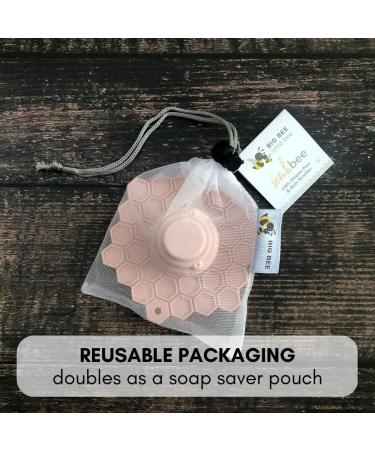 Big ScrubBEE Silicone Scrubber with Easy-Grip Handle - Rose | Soft Gentle Cleansing | 100% FDA Grade | 1 Count - Buy Online on GoSupps.com