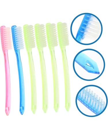 6pcs Colorful XXL Hard Toothbrushes - Travel-Friendly Brushes for Adults | Durable & Stylish Oral Care - Buy Online on GoSupps.com