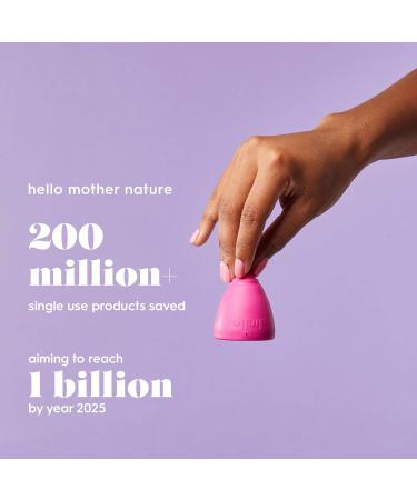 Hello Cup Small/Medium Menstrual Cup - BPA Free  Reusable  Hypoallergenic  Recyclable  Medical Grade TPE - Smooth & Comfortable - Black (S/M 1 ct) - Buy Online on GoSupps.com