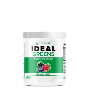 Ideal Greens by NutraOne - Antioxidant and Nutrient-Rich Superfood Greens Powder Supplement Natural Berry
