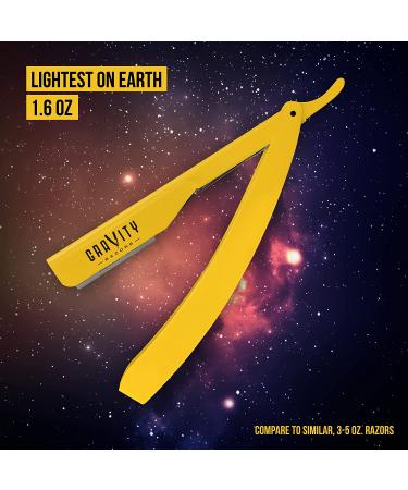 Professional Straight Razor Kit with 10 Gravity Premium Blades - 2mm Exposed Blade (The OG) - Buy Online on GoSupps.com