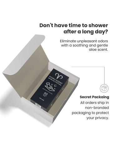 Promescent Flushable Wipes with Aloe Vera - 40 Hypoallergenic Hygienic Wet Wipes - Buy Online on GoSupps.com