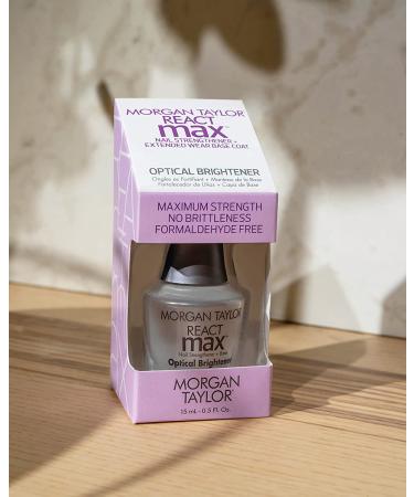 Morgan Taylor REACTmax Base Coat Nail Polish - Long Lasting Formula with Optical Brightener - 0.5 Fl Oz - Buy Online on GoSupps.com