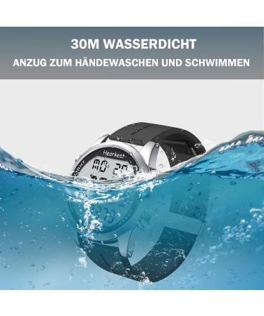 HORKENT Watertight Proaction Walking Device for Seniors - No Bluetooth/App Tracks Steps & Calories Large LCD Display Silicone Black - Buy Online on GoSupps.com