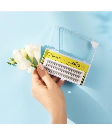 Clavier Artificial Eyelashes Tufts DU2O - Double Volume | Ultra Volume Eyelashes in Various Lengths (8-14mm) | Perfect 13mm Look - Buy Online on GoSupps.com