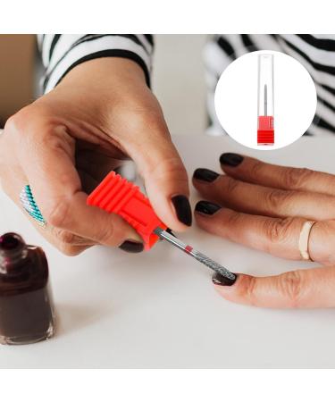 Nail Drill Bits Tungsten Steel Manicure Drill Bit Electric Pedicure Manicure Grinding Nail Art Tools for Manicure Pedicure Home Salon Red - Buy Online on GoSupps.com