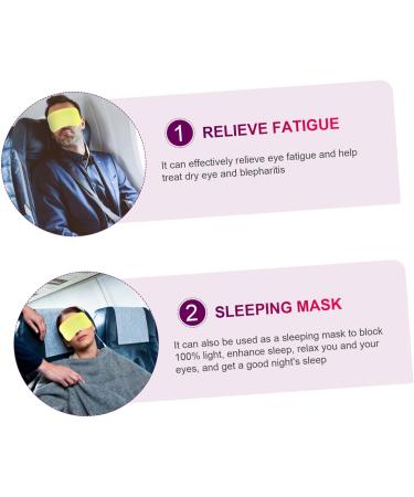 minkissy 3 Pi ces Masque Pour Les Yeux La Vapeur Masque Facial Masseur Oculaire Bandeau Masque Pour Les Yeux Garder Au Chaud Compresse Chaude Velours De Cristal - Buy Online on GoSupps.com