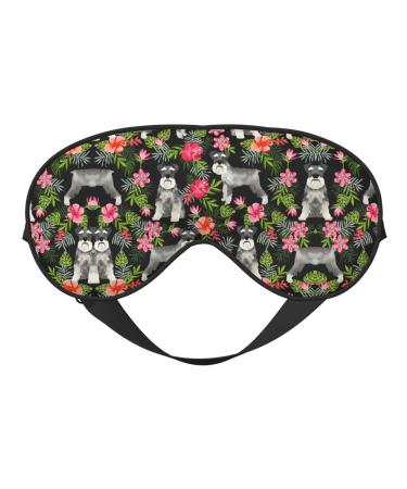 Soft sleep mask for dogs and flowers breathable eye patch perfect for travel and relaxation