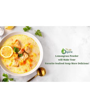 Organic Lemon Grass Powder 3.5 oz - USDA Certified, Non-GMO, Pure Ceylon Premium Quality - Buy Online on GoSupps.com