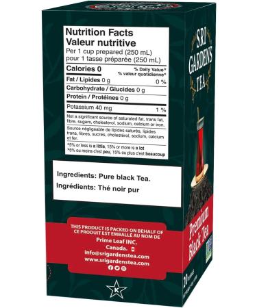 Sri Gardens 20 Tea Bag Black Tea Carton - Buy Online on GoSupps.com