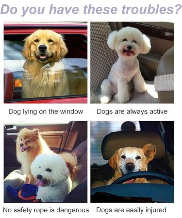 Adjustable Dog Safety Belt | Universal Car Safety Harness for All Breeds - Secure Your Pet on the Go! - Buy Online on GoSupps.com
