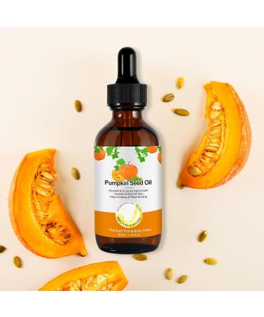 100% Pure Organic Pumpkin Seed Oil for Hair - 60ml (2 Pack) - Cold-Pressed Aromatherapy Massage Oil for Hair Repair - Effective for Men & Women - Buy Online on GoSupps.com