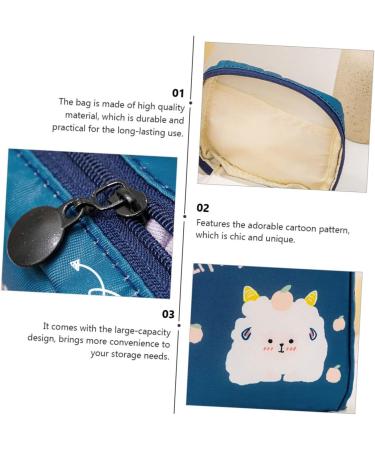 Alipis 6 Pcs Napkin Storage Bag Pouch Holder Set - White Navy - Coin Purse & Cosmetic Organizer - Oxford Cloth Menstrual Pad Pouch - 12.5X12CM - Buy Online on GoSupps.com